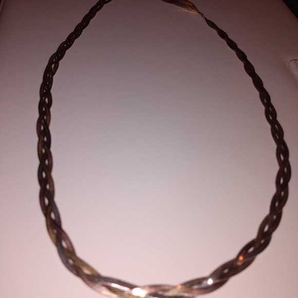 Jtv Jewelry - Jtv tri color sterling silver chain